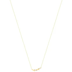 Collier or 375 jaune diamants 45cm