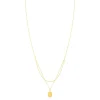 Collier or 375 jaune double rang médaille Vierge miraculeuse 42 cm