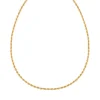 Collier or 375 jaune maille corde 45 cm