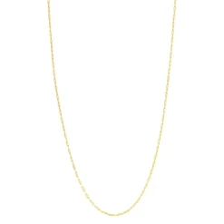 Collier or jaune 375 maille marine 50 cm