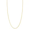 Collier or jaune 750 maille palmier 45 cm