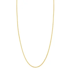 Collier or jaune 750 maille palmier 45 cm