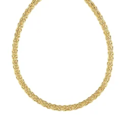 Collier or 375 jaune maille royale 42cm