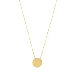 Collier or 375 jaune médaille 42 cm