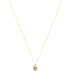 Collier or 375 jaune or camées marrons et perle de culture de Chine 45cm