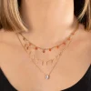 Collier or jaune 375 pampilles 43 cm