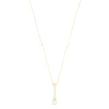 Collier or jaune 375 perle 44 cm