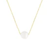 Collier or jaune 375 perle de culture de Chine 41cm