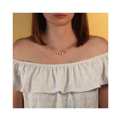 Collier or 375 jaune perles de culture de Chine 42 cm