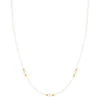 Collier or jaune 375 perles de culture de chine 42 cm