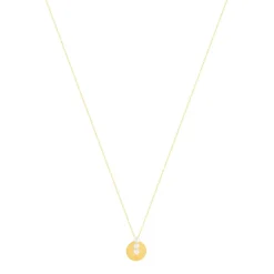 Collier or jaune 375, perles de culture de Chine. Longueur 45 cm.