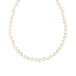 Collier or 750 jaune perles de culture de Chine 45 cm