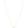 Collier or 375 jaune zirconias, 45 cm