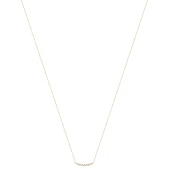 Collier or 375 rose diamants 45 cm
