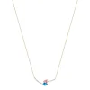 Collier or 375 rose zirconia