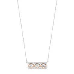 Collier 2 ors 750 diamant 0.1 ct