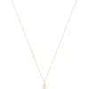 Collier or 375 2 tons diamant 45 cm