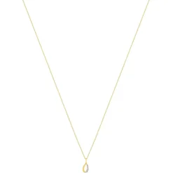 Collier or 375 2 tons diamant 45 cm