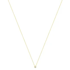 Collier or 375 2 tons diamants, 45 cm