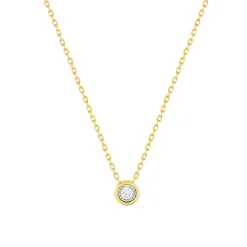 Collier or 375 2 tons diamants, 45 cm