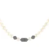 Collier perles de culture de Chine et perles argent 48cm