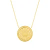 Collier plaque or medaille