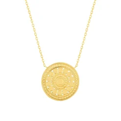 Collier plaque or medaille