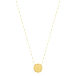 Collier plaque or medaille