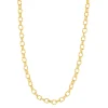 Collier plaqué or jaune 45cm