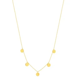 Collier plaqué or jaune 48 cm