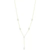 Collier plaqué or jaune et zirconias 45cm