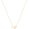 Collier plaqué or jaune, maille trombone 45 cm