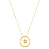 Collier plaqué or laque blanche 45 cm