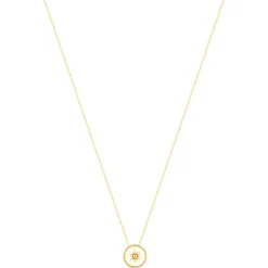Collier plaqué or laque blanche 45 cm