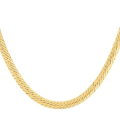 Collier plaqué or maille anglaise 45 cm