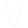 Collier solitaire or 750 jaune diamant synthétique 0.2 carat 42cm