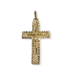 Croix d'occasion or 750 jaune