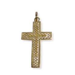 Croix d'occasion or 750 jaune