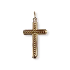 Croix d'occasion or 750 jaune