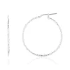 Créoles argent 925 ciselées 33 mm