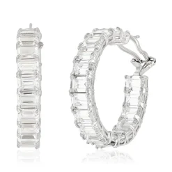 Créoles argent 925 et zirconias