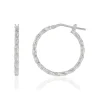 Créoles argent 925 torsadées 23.80 mm