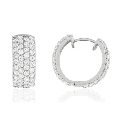 Créoles argent 925 zirconias