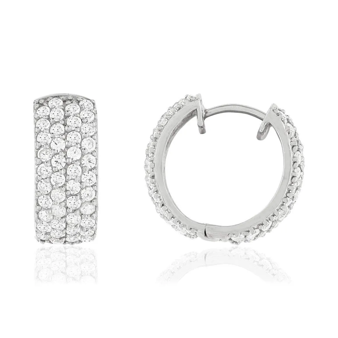 Créoles argent 925 zirconias