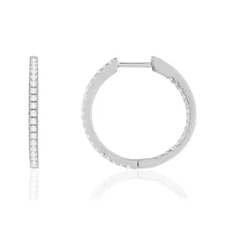 Créoles argent 925 zirconias