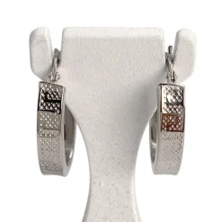 Créoles d'occasion or 750 blanc