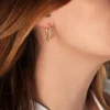 Créoles or 375 jaune diamanté 24,8 mm