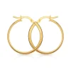 Créoles or 375 jaune 20 mm