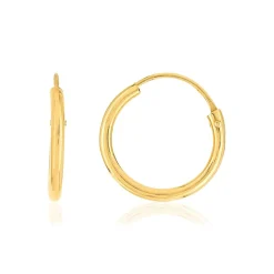 Créoles or 375 jaune 13,4 mm