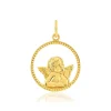 Médaille or 375 jaune ajourée ange